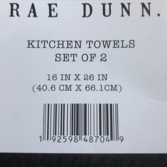 Rae Dunn | Trick or Treat Kitchen Towel Set of 2 - Picture 3 of 3
